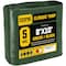 Core Tarps Heavy Duty Tarp, 10 ft L x 0.5 mm H x 8 ft W, 5 Mil, Green/Black, Polyethylene CT-503-8X10 - alternate 1